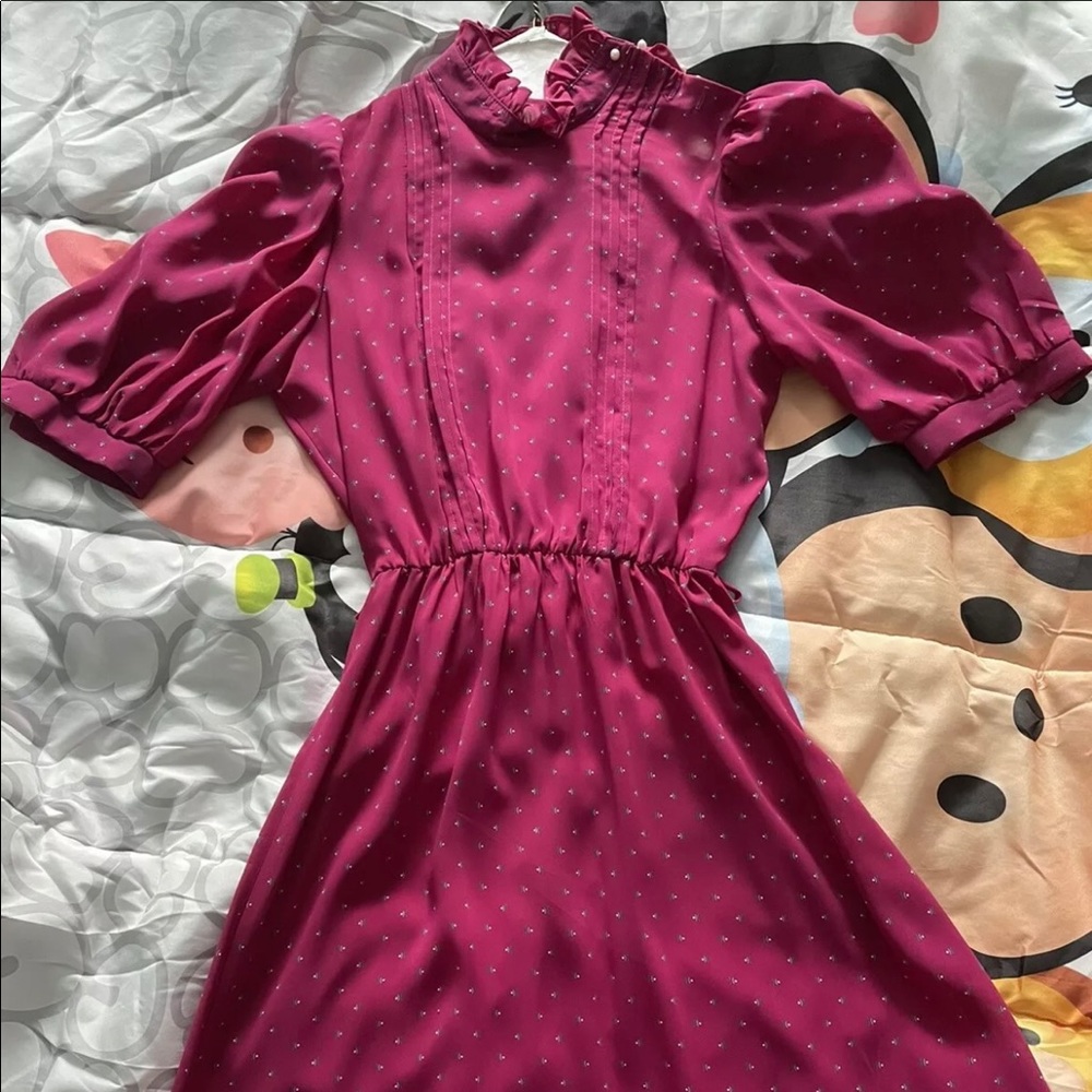 Vintage Dress - Long Length Dress-S/M